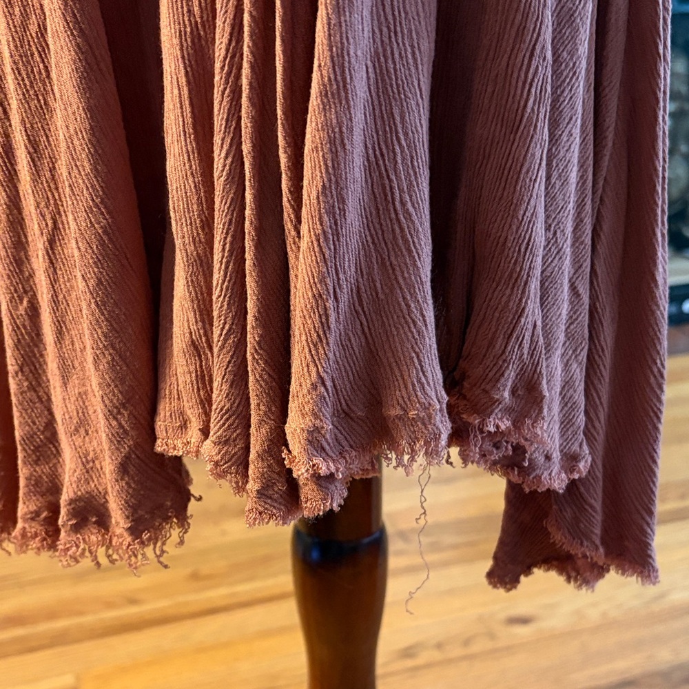 FREE PEOPLE Feel the Flava Fit and Flare Mini Dress Size Small Sunset Pink - Picture 12 of 14